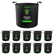 20-Pack 3 Gallon Grow Bags, Heavy Duty Thickened Nonwoven Fabric Pots with Handles for Flowers Fruits and Vegetables Black