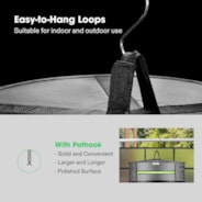 Vivosun 3-Layer Mesh Drying Rack Hanging Design With Green Zippers