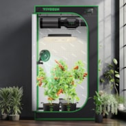Growbox 90x50x160cm S326, für 1-2 Pflanzen, 600D lichtdichtes Oxford-Gewebe, für den Indoor-Pflanzenanbau