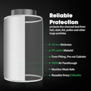 8 Inch Prefilter for 8" Carbon Filter, White, 2 Pack