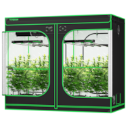 Smart Grow Tent Kit GIY-SGS-84 Pro 4x8, 8-Plant Complete System, with WiFi E42A Controller, 2x 450W VSFD4500 LED Grow Light, and 8-inch AeroZesh G8 Ventilation Combo