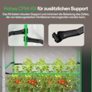 Growbox Pro 60x120x180cm P426, für 2-4 Pflanzen, großes Frontfenster, für den Indoor-Pflanzenanbau
