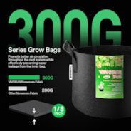 VIVOSUN 2 Gallon Grow Bags 5-Pack Black Thickened Nonwoven Fabric Pots with Handles