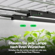 T5 Linear LED Pflanzenlampe 30 cm, 5000K Vollspektrum Grow Light 28W (4 x 7W) mit Timer & Dimmer, Pflanzenlicht für Anzucht, Hydroponik & Indoor Pflanzen, SGS kompatibel, erweiterbar, 4er Set