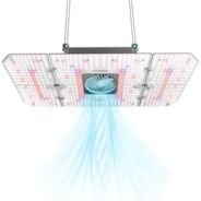 AeroLight 240W LED Grow Light, Indoor Plant Light with Circulation Fan for Grow Tent Cooling Ventilation, Tunable Full Spectrum, Support App Control, GrowHub Compatible, 4x2ft Coverage