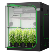 Grow Tent Pro P558 150 x 150 x 200 cm, High Reflective Mylar with 2000D Oxford Canvas & Heavy-Duty Metal Support