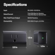 GrowHub A10 Controller, Smart Plug, 15A 1800W, Remote Control, Compatible with Vivosun App for Grow Tent