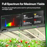Smart Grow Tent Kit 5x5 Complete Indoor Grow System with Smart Controller, Full-Spectrum LED Grow Light & Ventilation Automation System, 1680D Mylar Tent 60"x60"x80"
