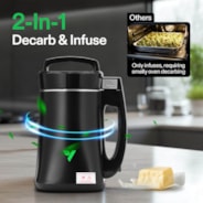 Herbal Decarboxylation and Infusion Machine, Botanical Extractor and Infuser for Making Butter, Oil, and Tinctures, Includes Recipes and Complete Accessories