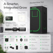 Kit de culture indoor intelligent 60 × 60 × 120 cm, système complet de culture avec contrôleur intelligent, lampe LED à spectre complet et système de ventilation automatisé, tente en Mylar 1680D