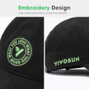 Vivosun Baseball Cap, Embroidery Design