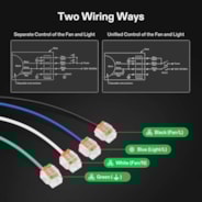 Bathroom Ventilation and Exhaust Fan with LED Light, 4 Inch, 110 CFM