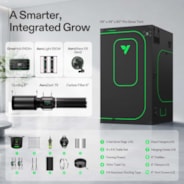 Smart Grow Tent Kit PRO 4x4 Indoor Grow System with 2-in-1 Tunable Spectrum LED Light, Smart GrowHub Automation, Efficient Ventilation & 360° Airflow, 2000D Mylar Tent 48"x48"x80"