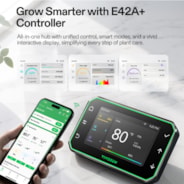 Kit de culture indoor intelligent 120 x 120 x 200 cm, système complet de culture avec contrôleur intelligent, lampe LED à spectre complet et système de ventilation automatisé, tente en Mylar 1680D