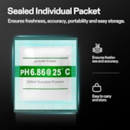 18-Pack pH Meter Buffer Solution Powder, pH 6.86/4.00/9.18, pH Buffer Powder for Precise and Easy pH Tester Calibration