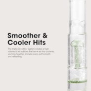 Bong - Cutting-edge Water Pipe with Triple Percs and Ice-Catcher