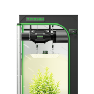 Smart Grow Tent Kit 2.3x2.3 Complete Indoor Grow System with Smart Controller, Full-Spectrum LED Grow Light & Ventilation Automation System, 1680D Mylar Tent 28"x28"x63"