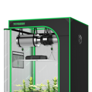 Standard Grow Tent Kit GIY-33 3x3, 3-Plant Complete System, with 200W VS2000 LED Grow Light, and 4-inch Ventilation Combo