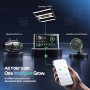 Smart AI Grow Tent System 3x3 Indoor Smart Grow System with Self-Learning AI Controller, Dynamic Airflow & Tunable Spectrum, Automated Climate Control, 2000D Mylar Tent 36"x36"x72"