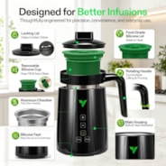 Herbal Butter Maker, 2-in-1 Decarb & Infuse Machine with Adjustable Time & Temperature for Olive Oil, Tinctures, Gummies & DIY Recipes