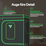 Growbox Pro 150x300x200cm P105, für 12-20 Pflanzen, großes Frontfenster, für den Indoor-Pflanzenanbau