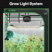 VSFD6500 Full Spectrum LED Grow Light Bar 650W, Detachable Design with 6 Dimming Option, 4 x 4 Ft. Coverage