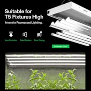 T5 HO Fluorescent Grow Light 3000K, Gentle on Foliage, 4FT 5 Pack