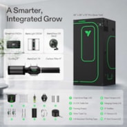 Smart Grow Tent Kit PRO 3x3 Indoor Grow System with 2-in-1 Tunable Spectrum LED Light, Smart GrowHub Automation, Efficient Ventilation & 360° Airflow, 2000D Mylar Tent 36"x36"x72"