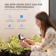 GrowHub Variable Vent Fan Speed Adjuster Inline Duct Fan Speed Controller
