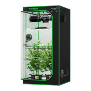Smart Grow Tent Kit GIY-SGS-33 Pro 3x3, 3-Plant Complete System, with WiFi E42A Controller, 200W AeroLight Wing LED Grow Light, 4-inch AeroZesh T4 Ventilation Combo, and AeroWave E6 Gen2 Clip-on Fan