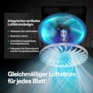 VIVOSUN AeroLight 240W LED Pflanzenlampe mit integriertem Umluftventilator, Vollspektrum Pflanzenlampe für Growzelt, App-Steuerung, mit GrowHub kompatibel, dimmbar, 120 x 60 cm Abdeckfläche