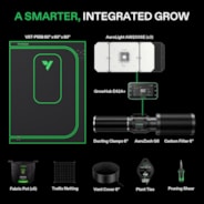 Smart Grow Tent Kit Pro 5x5, 6-Plant Complete System, with WiFi E42A+ Controller, 3x 200W AeroLight Wing SE LED Grow Light, and 6-inch AeroZesh G6 Ventilation Comb