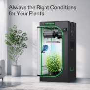 Smart Grow Tent Kit PRO 2x2 Indoor Grow System with 2-in-1 Tunable Spectrum LED Light, Smart GrowHub Automation, Efficient Ventilation & 360° Airflow, 2000D Mylar Tent 24"x24"x48"