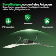 LumaLight LED Pflanzenlampe – Vollspektrum Pflanzenlampe, 200W, Smart Dimmbar & High-PPFD für Indoor-Pflanzen, Setzlinge, Gemüse & Blüte