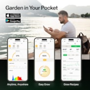 AeroLight A100SE Full Spectrum LED Grow Light 100W, with Integrated Circulation Fan & GrowHub E25, Compatible with APP, 2 x 2 Ft. Coverage