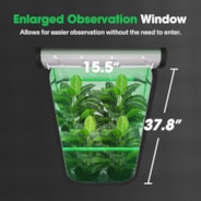 Grow Tent Pro 3x3 P336, 2-4 Plants Use, Large Front Window, 36″ x 36″ x 72″, For Indoor Plants Growing