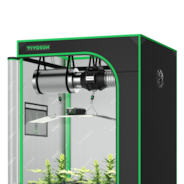 Standard Grow Tent Kit GIY-33 3x3, 3-Plant Complete System, with VSL-LL200 Lumalight 200W LED Grow Light, and 4-inch Ventilation Combo