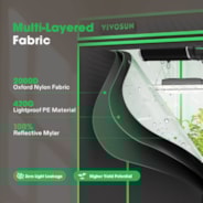 Grow Tent Pro 4x8 P848, 8-16 Plants Use, Large Front Window, 48″ x 96″ x 80″, For Indoor Plants Growing