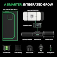 Smart Grow Tent Kit GIY-SGS-33 3x3, 3-Plant Complete System, with WiFi E42A Controller, 200W AeroLight Wing SE LED Grow Light, and 4-inch AeroZesh G4 Ventilation Combo