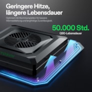VIVOSUN AeroLight 180W LED Pflanzenlampe mit integriertem Umluftventilator, Vollspektrum Pflanzenlampe für Growzelt, App-Steuerung, mit GrowHub kompatibel, dimmbar, 82 x 82 cm Abdeckfläche
