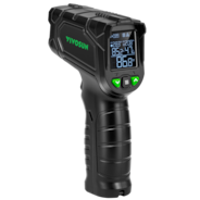 VPD Thermometer, Handheld Environmental Monitor, Precision Infrared Laser Thermometer Gun with Adjustable Emissivity, Leaf VPD and Temperature Monitoring for Plants, Grow Tents, HVAC