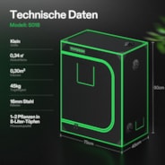 Grow Tent 1.5x2.5 S3018, 1-2 Plants Use, 600D Light-proof Oxford, 18″ x 30″ x 36″, For Indoor Plants Growing