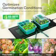 10″x20.75″ Seedling Heat Mat and Digital Thermostat Combo Set MET Standard