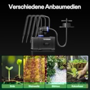 FlexFeed Drip Irrigation Kit, 4W Automatic Irrigation System with Pump & 4 Drip Emitters, App-Controllable Professional Plant Watering Drip Kit for VGrow Smart Grow Box