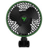 AeroWave E6 Gen2, Grow Tent Clip Fan 6”, EC Motor, Smart Control, Powerful Oscillating Fan, Black