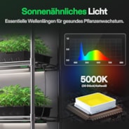 T5 Linear LED Pflanzenlampe 30 cm, 5000K Vollspektrum Grow Light 28W (4 x 7W) mit Timer & Dimmer, Pflanzenlicht für Anzucht, Hydroponik & Indoor Pflanzen, SGS kompatibel, erweiterbar, 4er Set
