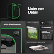 Growbox 60x60x90cm S223, für 1-2 Pflanzen, 600D lichtdichtes Oxford-Gewebe, für den Indoor-Pflanzenanbau