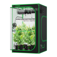Smart Grow Tent Kit Pro 4x4, 4-Plant Complete System, with WiFi E42A+ Controller, 550W AeroLight LED Grow Light, 6-inch AeroZesh T6 Ventilation Combo, and AeroWave E6 Gen2 Clip-on Fan