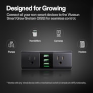 GrowHub A22 Controller with Temperature and Humidity Sensor Probe, Compatible with Vivosun App for Grow Tent