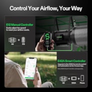 Smart Air Filtration Kit 8″, AeroZesh G8 Inline Fan with E12 Speed Controller, Carbon Filter & Ducting Combo